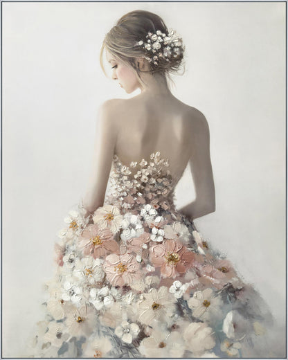 Say Yes to the Dress - Hand-painted Canvas in Frame