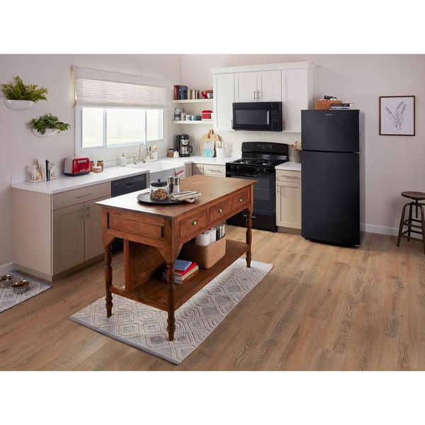 30" Wide Top-Freezer Refrigerator With Dual Crisper Drawers, 19 Cu. Ft. - Black