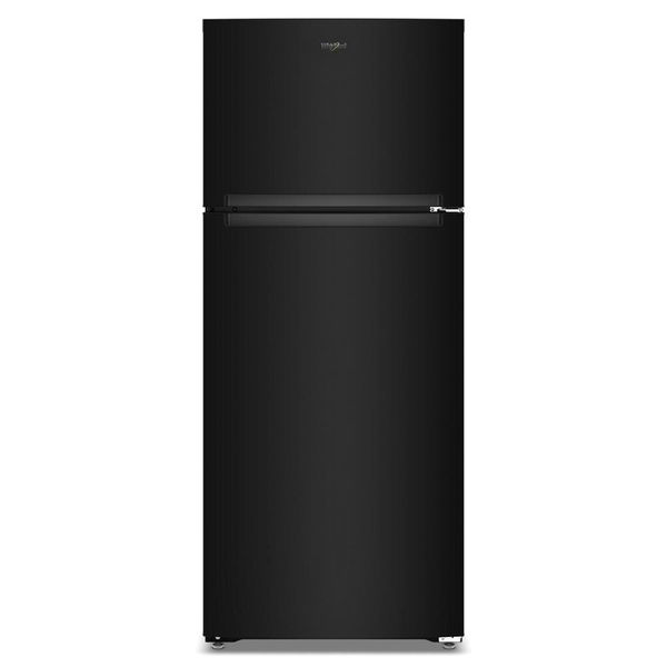 Whirlpool 28" Wide Top Freezer Refrigerator With Total Coverage Cooling, 18.0 Cu. Ft. - Black