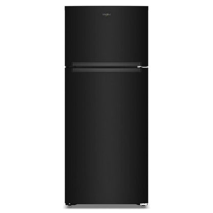 Whirlpool 28" Wide Top Freezer Refrigerator With Total Coverage Cooling, 18.0 Cu. Ft. - Black