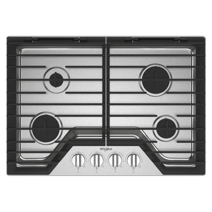 30" Gas Cooktop With Ez-2-Lift Hinged Cast-Iron Grates - Stainless Steel