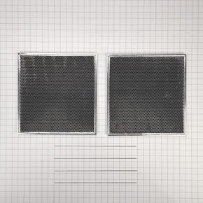 30" Range Hood Vent Charcoal Filter Kit (Includes Two Charcoal Filters And Two Rod-Style Clips) - Silver