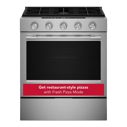 5.0 Cu. Ft. Smart Slide-In Gas Range With Convection Cooking Modes And 2-In-1 Burner - PrintShield Stainless Finish