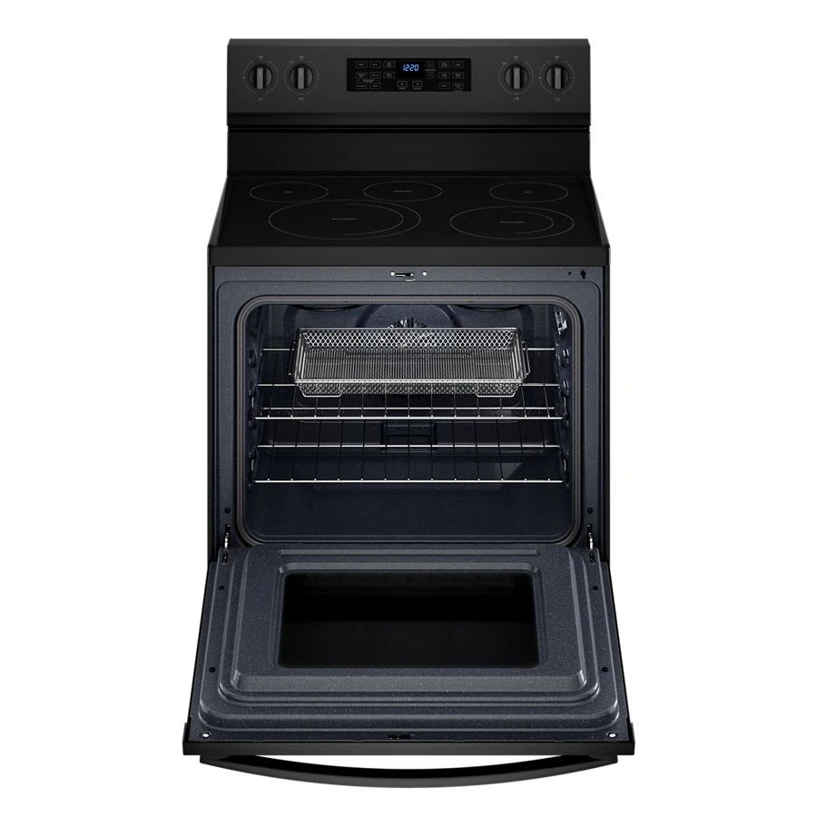 5.3 Cubic Feet Whirlpool Electric 5-in-1 Air Fry Oven - Black