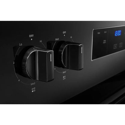 4.8 Cubic Feet Electric Range With Keep Warm Setting, Closed Door Broiling