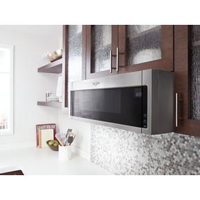1.1 Cubic Feet Low Profile Microwave Hood Combination - Fingerprint Resistant Stainless Steel