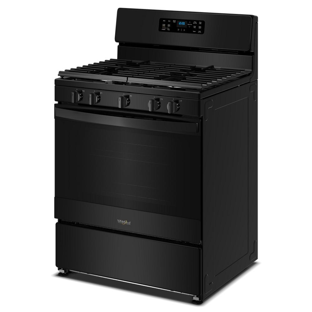 30" Gas Range With Crispy Mode And Griddle Zone - Black