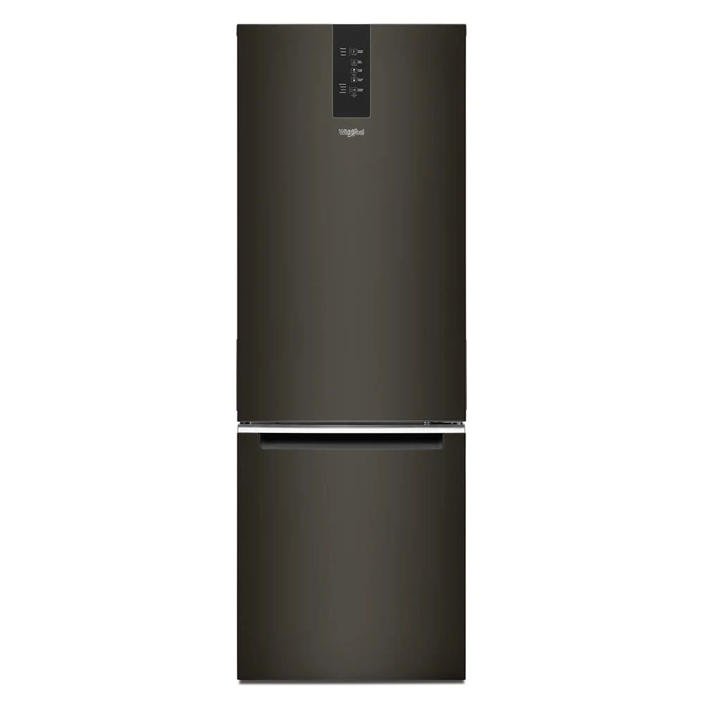 24" Wide Garage- Ready Bottom-Freezer Refrigerator, 12.9 Cubic Feet - Black Stainless Finish