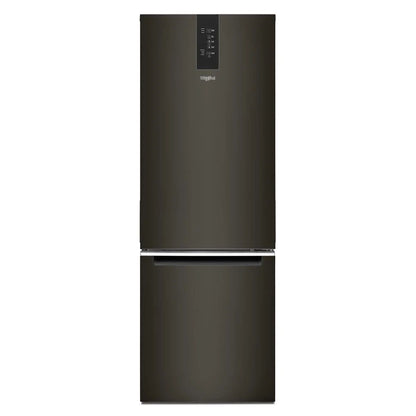 24" Wide Garage- Ready Bottom-Freezer Refrigerator, 12.9 Cubic Feet - Black Stainless Finish