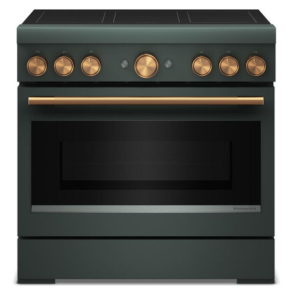 36" 6-Element Induction Freestanding Commercial-Style Range With Air Fry - Juniper