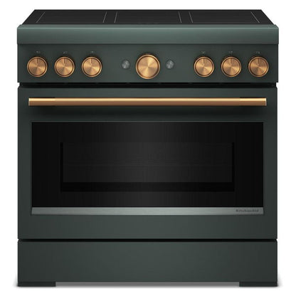 36" 6-Element Induction Freestanding Commercial-Style Range With Air Fry - Juniper