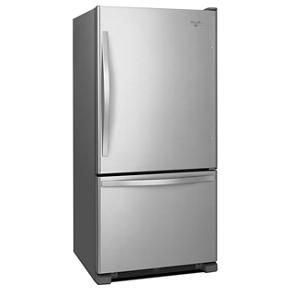 30" Wide Bottom-Freezer Refrigerator With Spillguard Glass Shelves - 18.7 Cu. Ft. - Monochromatic Stainless Steel