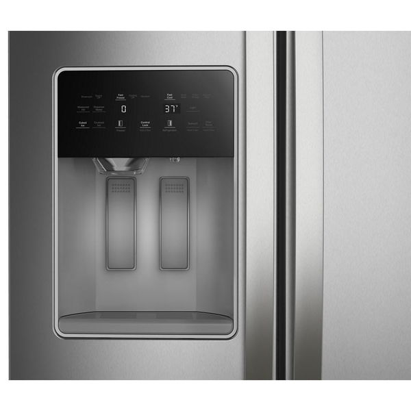 36" Standard Depth Side-By-Side Refrigerator With Trucool System - Fingerprint-Resistant Stainless Finish