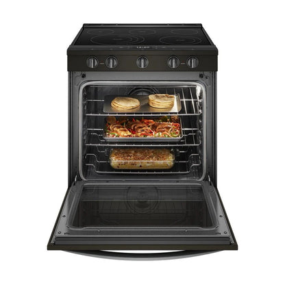 6.4 Cubic Feet Smart Slide-In Electric Range With Air Fry, When Connected - Black Stainless