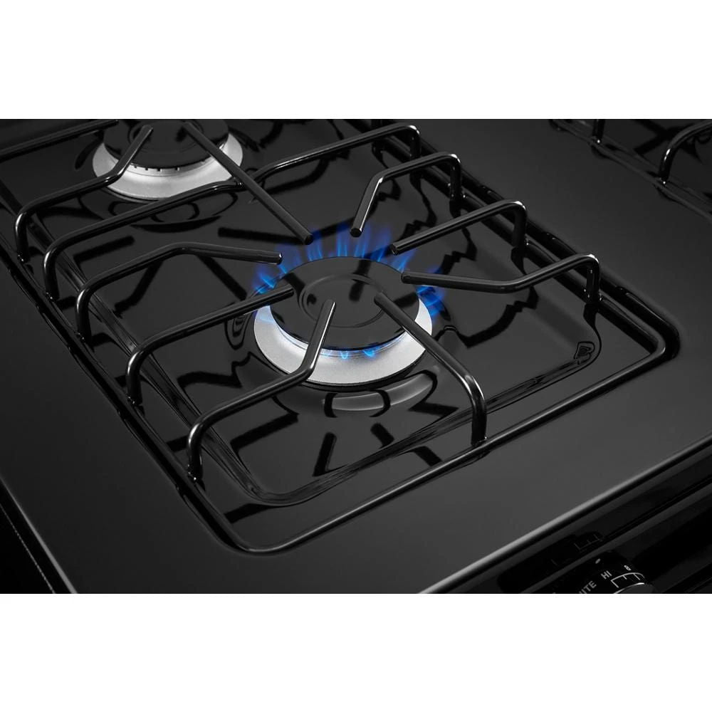 30" Gas Range With Easy-Clean Glass Door - Black