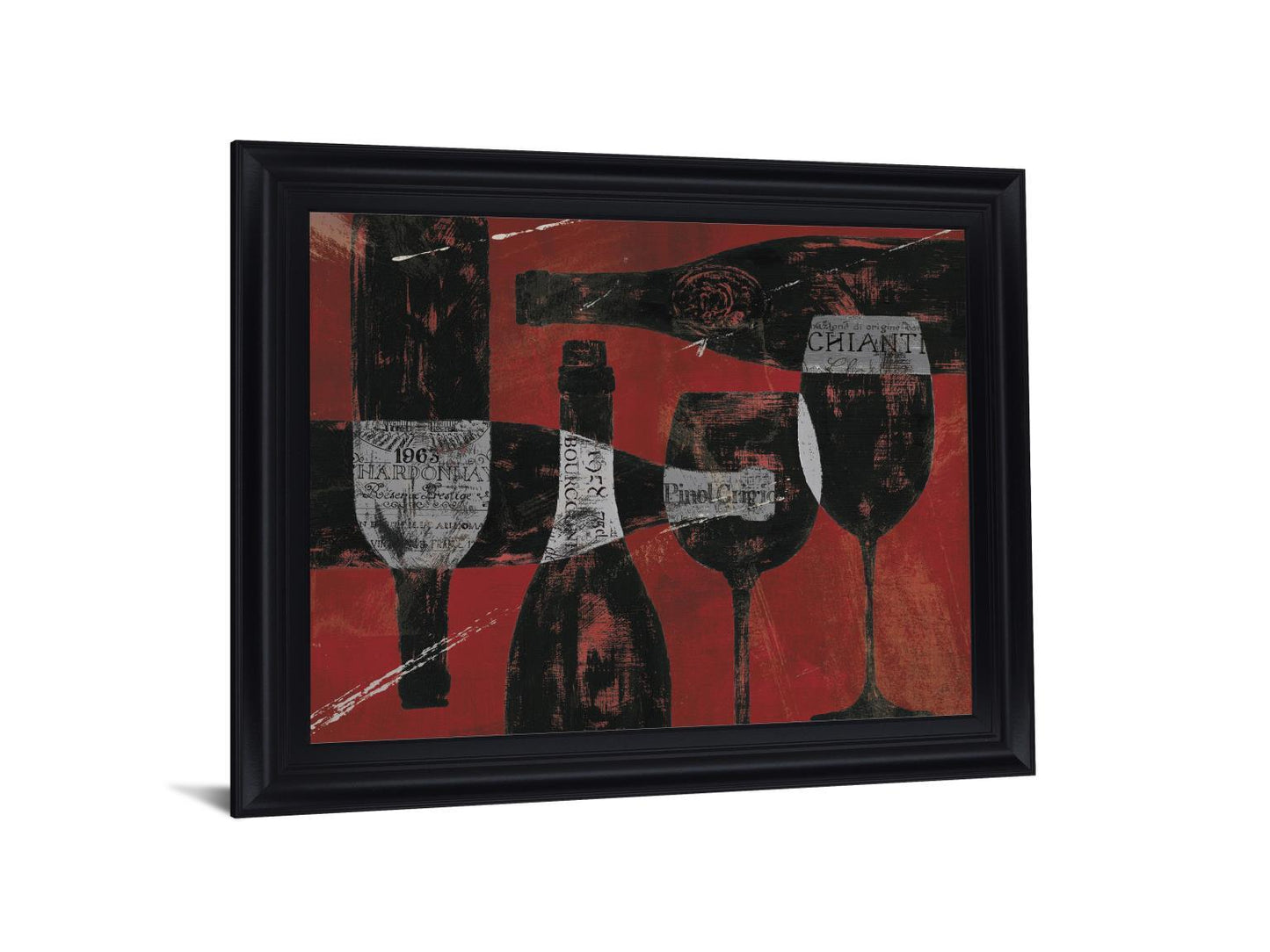 Rustic Wine Toast - 28" x 34" Framed Wall Art