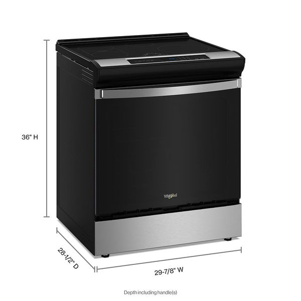 30" Induction Range With No Preheat Air Fry - Black Stainless