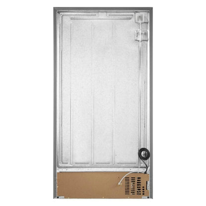 36" Wide Side-By-Side Refrigerator, 25 Cubic Feet, Frameless Glass Shelves - Fingerprint-Resistant Stainless Finish
