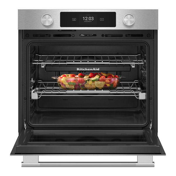 30" Smart Electric Single Wall Oven With Intelligent Cooking Camera - Printshield Finish