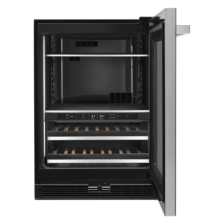 Noir 24" Built-In Undercounter Beverage Center, Right Swing