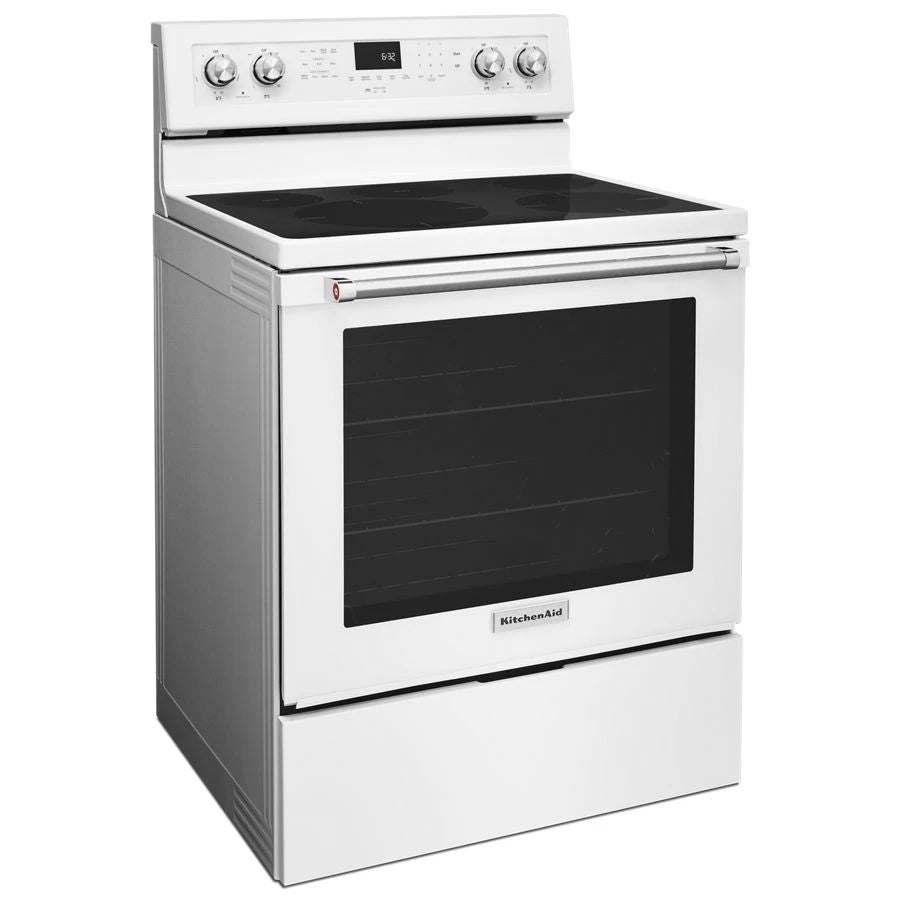 30" 5-Element Electric Convection Range - White