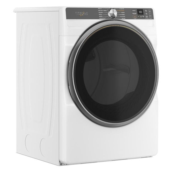 7.4 Cu. Ft. Smart Front Load Energy Star Electric Dryer With Steam Capabilities - White