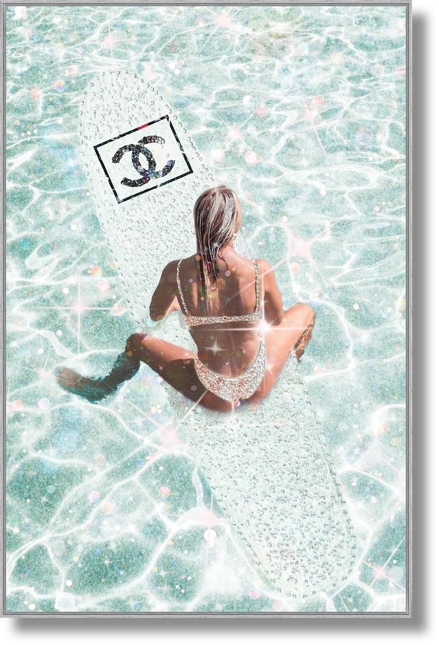 Sparkling Sunlit Swim - 32" x 47" Framed Wall Art