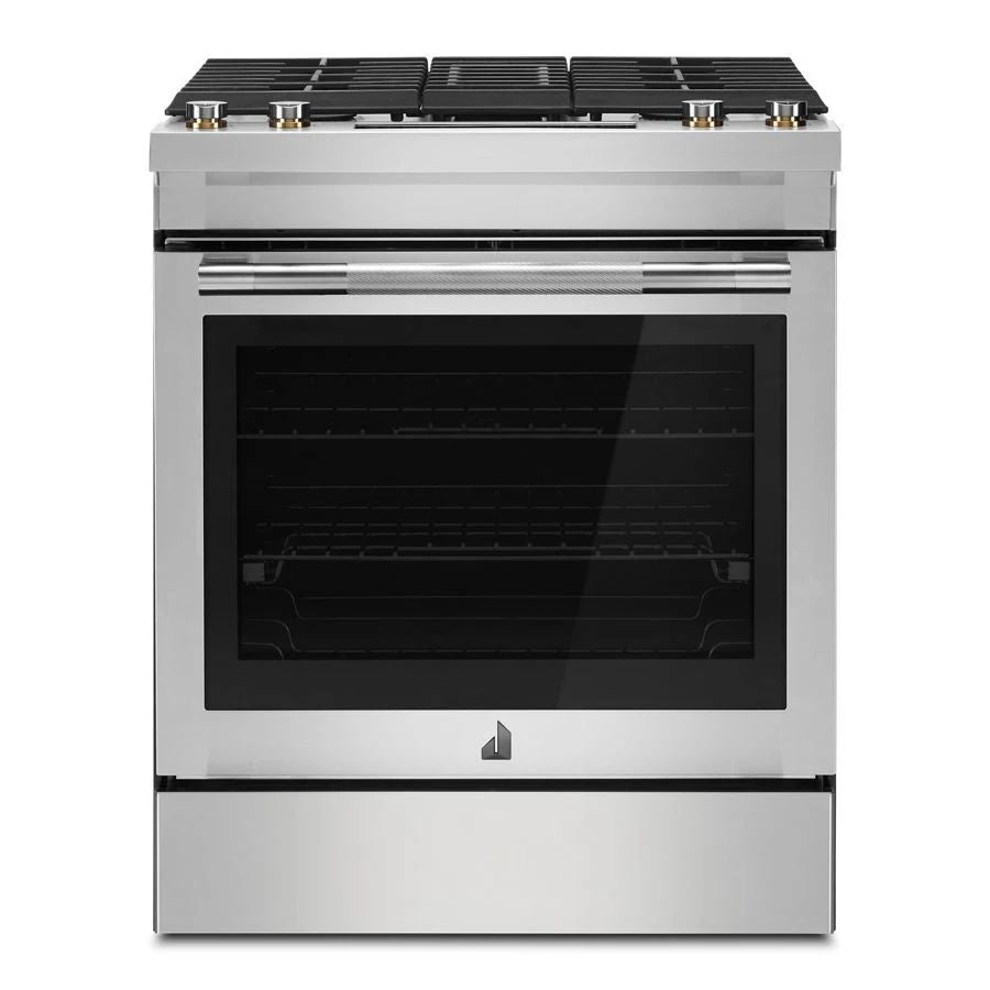 Rise 30" Dual-Fuel Downdraft Slide-In Range - Stainless Steel
