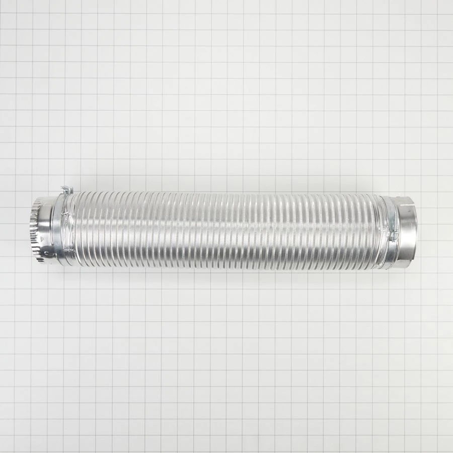 6' Dryer Exhaust Duct Of Snap-Lock Metal, With 1 Male Fitting And 1 Female Fitting For Standard 4" Exhaust Openings