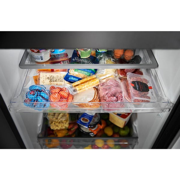 33" Wide Top-Freezer Refrigerator With Garage Mode, 21 Cu. Ft. - Black