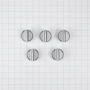 Gas Cooktop Control Knob Kit (Set Of 5) - Stainless Steel