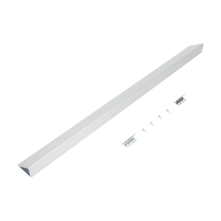 Slide-In Range Rear Filler Kit, With (1) Triangular Fill Strip, (2) Mounting Brackets, And Two Screws - Stainless Steel