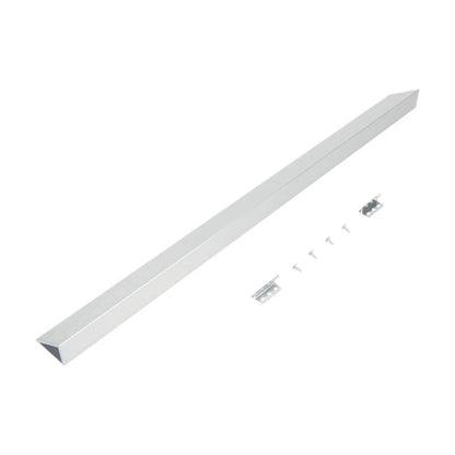 Slide-In Range Rear Filler Kit, With (1) Triangular Fill Strip, (2) Mounting Brackets, And Two Screws - Stainless Steel