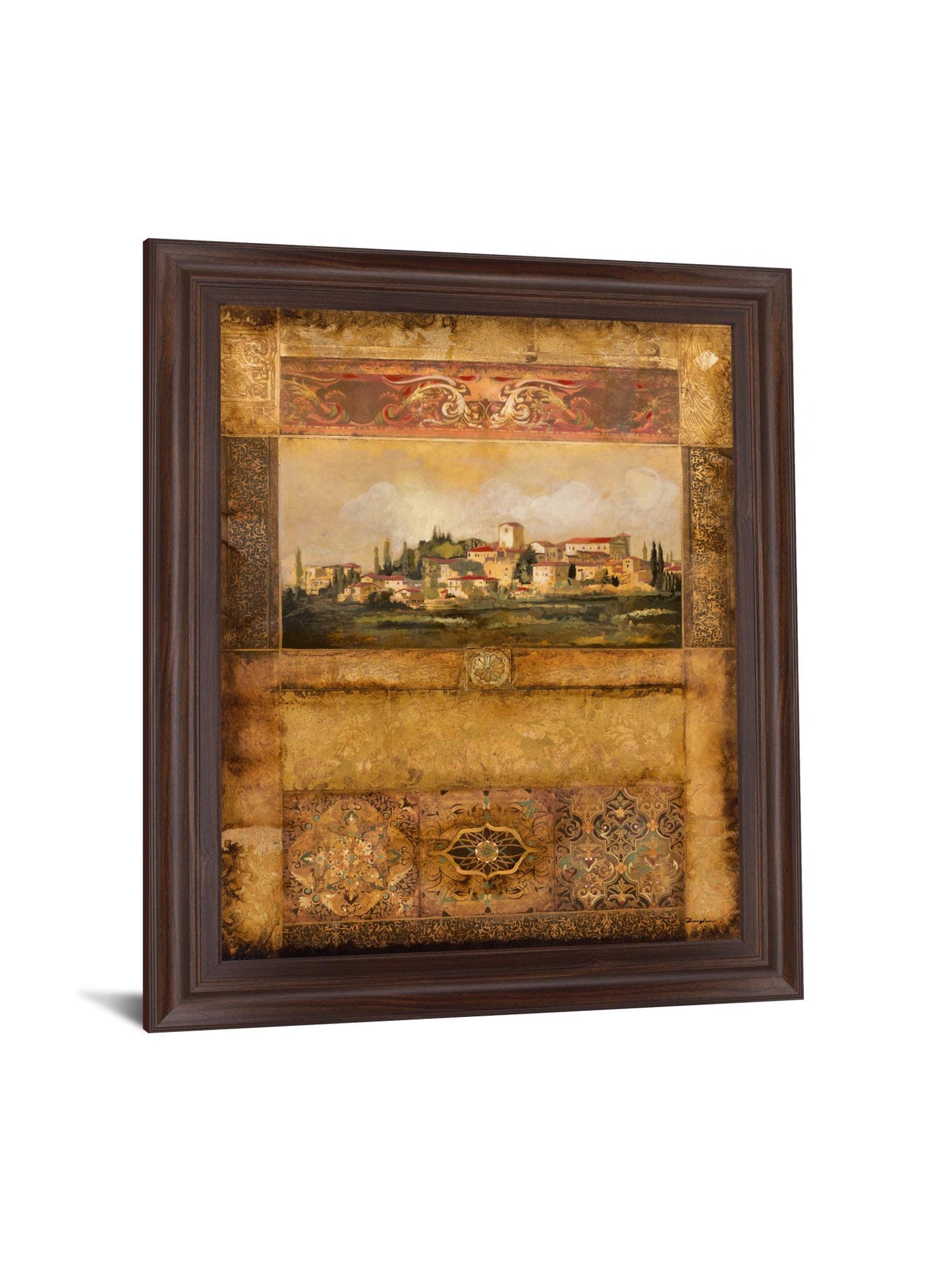 Tuscan Village Mosaic - 28" x 34" Framed Wall Art