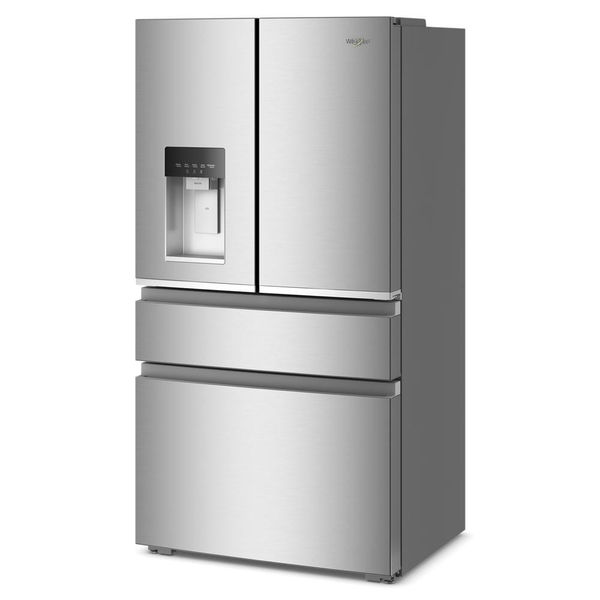 36" Wide True Counter Depth 4-Door French Door Refrigerator, Dual Ice Makers, 22 Cu. Ft. - Fingerprint-Resistant Stainless Finish