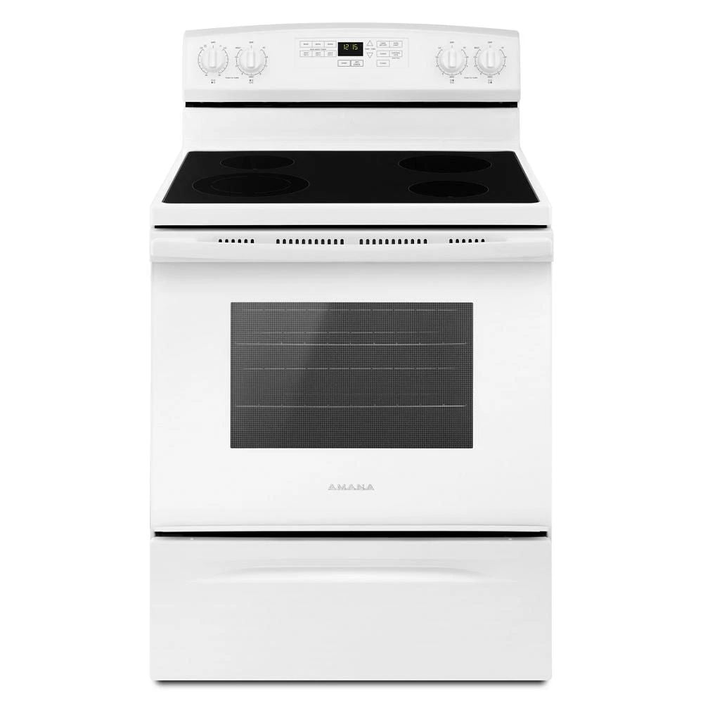 30" Electric Range With Extra-Large Oven Window And Versatile Cooktop - White
