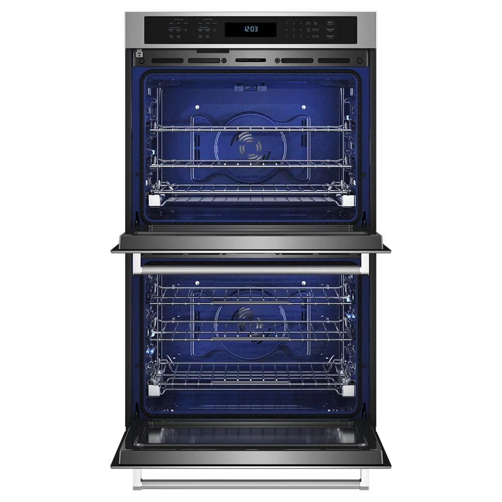 Kitchenaid 30" Double Wall Ovens With Air Fry Mode - PrintShield Stainless
