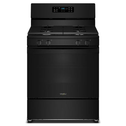 30" Gas Range With Crispy Mode And Dishwasher Safe Grates - Black