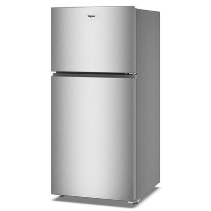 Whirlpool 30" Wide Top Freezer Refrigerator With Total Coverage Cooling, 19 Cu. Ft. - Fingerprint-Resistant Stainless Finish