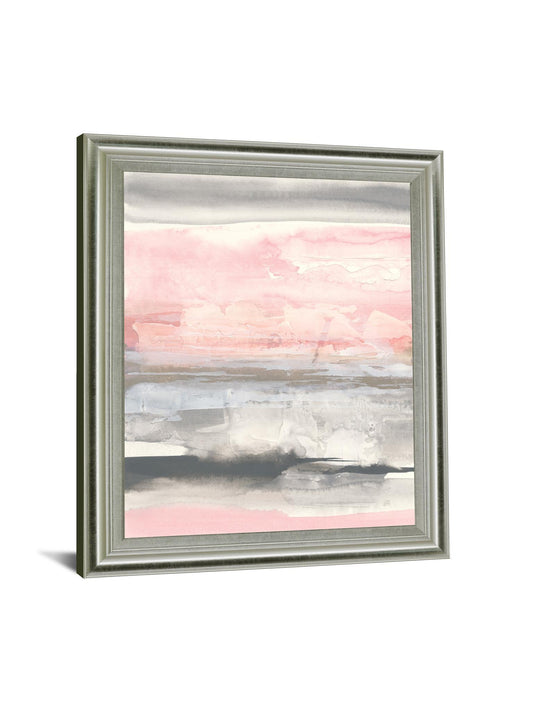 Blushed Horizon Mist - 28" x 34" Framed Wall Art