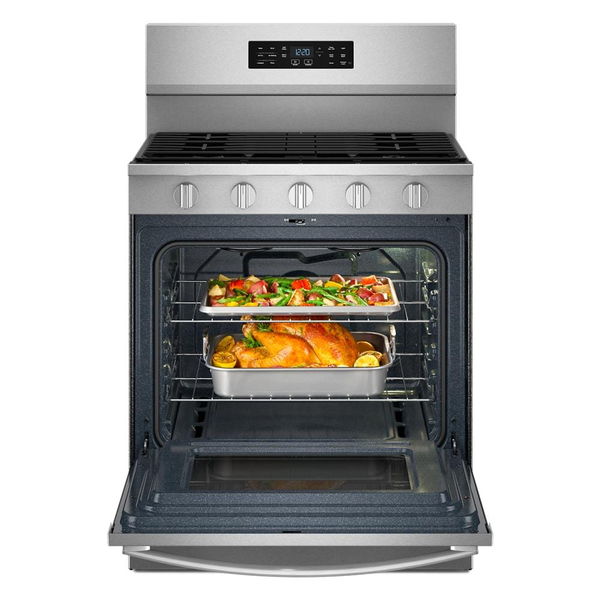 30" Gas Range With Air Cooking Technology And Ez-2-Lift Hinged Grates - Fingerprint Resistant Stainless Steel