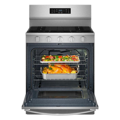 30" Gas Range With Air Cooking Technology And Ez-2-Lift Hinged Grates - Fingerprint Resistant Stainless Steel