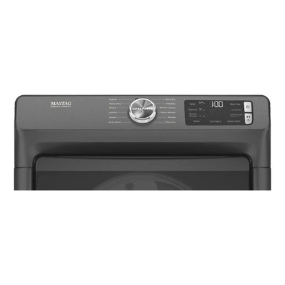 Front Load Gas Dryer With Extra Power And Quick Dry Cycle, 7.3 Cubic Feet - Volcano Black