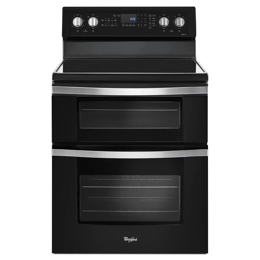 6.7 Cubic Feet Electric Double Oven Range With True Convection - Black Ice