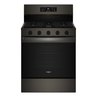30" Gas Range With Air Cooking Technology, No Preheat Air Fry And Air Baking And Self Clean - Black Stainless
