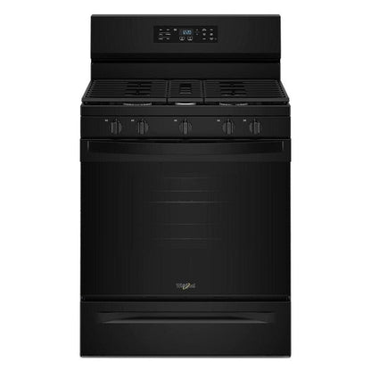 30" Gas Range With Air Cooking Technology And Steam Clean - Black