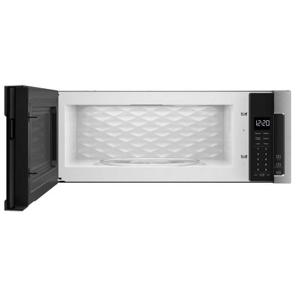 1.1 Cubic Feet Low Profile Microwave Hood Combination - Black-On-Stainless