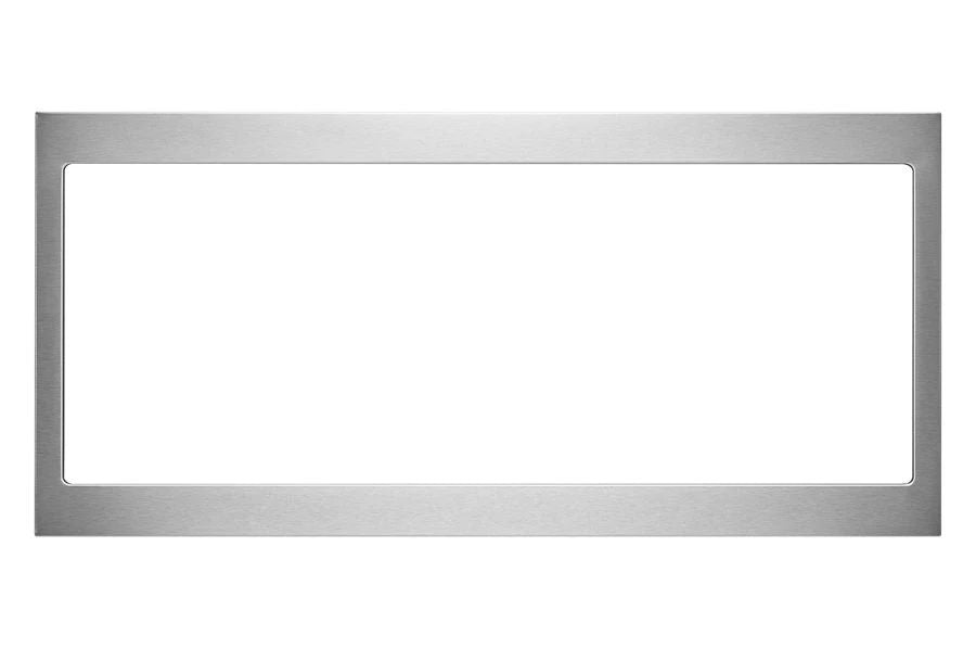 Built-In Low Profile Microwave Slim Trim Kit, Size: 31.5"L X 17.5"W X 5"D, Fits Cut-Out Height 12" - Stainless Steel