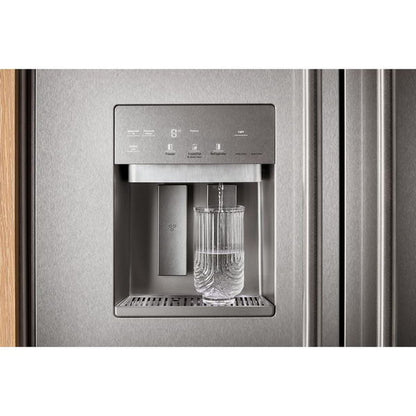 29.4 Cu. Ft. 48" Built-In Side-By-Side Refrigerator Features Exterior Water And Ice Dispenser With Measured Fill