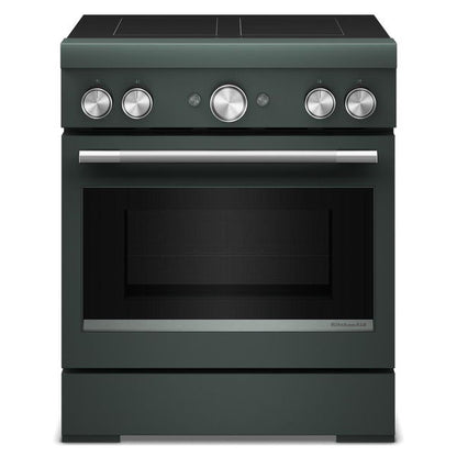 30" 4-Element Induction Freestanding Commercial-Style Range With Air Fry - Juniper